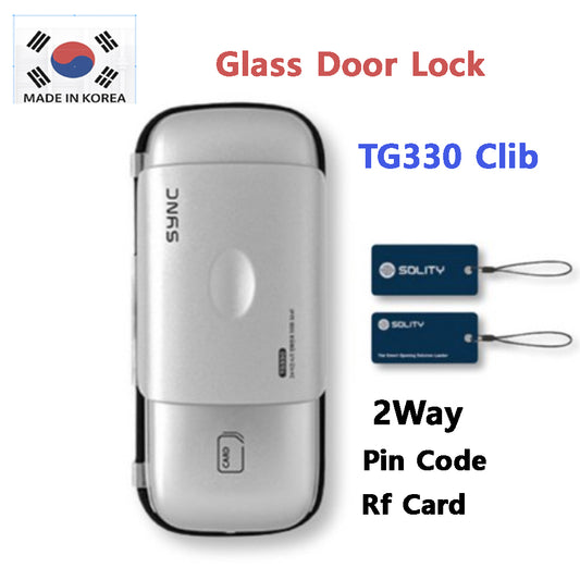 [Glass Lock] Solity TG330 Clip Smart Glass Door Lock For Frameless Glass Door