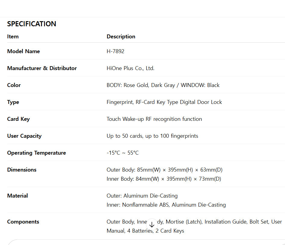 [PushPull]KAISER PLUS  H7891XKK  Premium Digital Push-Pull Door Lock |  Korea Small Motise Smart Door Lock with PIN, RFID, Fingerprint, Emergency Key | Luxury Made in Korea Smart Lock | Motise, Remote Control, Wi-Fi & BLE IoT Options