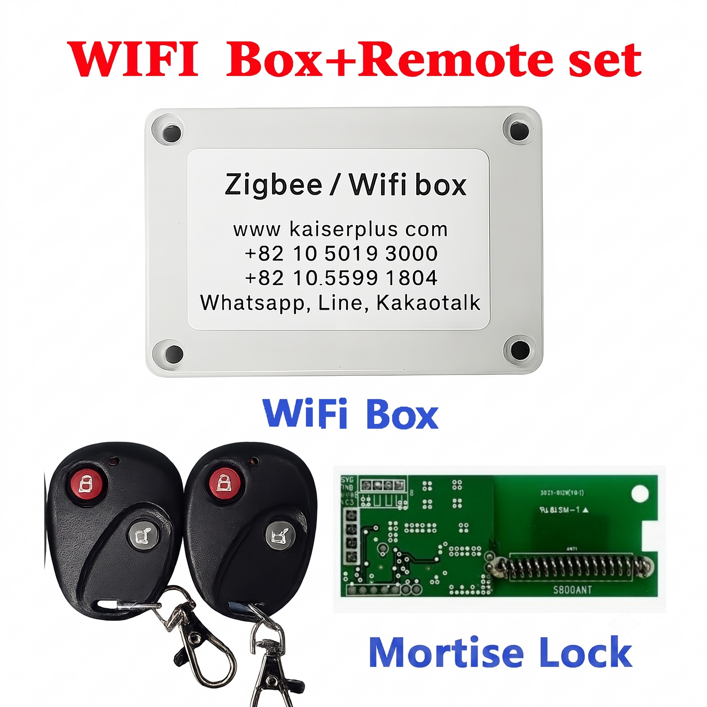 [Smart Remote] Remote, Receiver, WiFi Box for  Kaiser Plus, Hione Plus, Hivic, All Eaezea, Zansan, Kokom models manufactured by Hione Plus