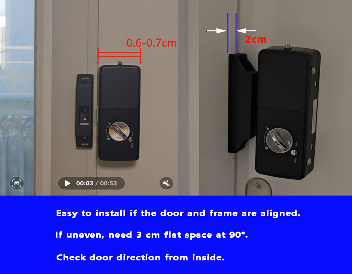 [Vertical Sliding Lock] M1590TKK 4Way Digital Smart Rim Lock with PIN, RFID Card, Fingerprint Metal Key |Optional Metal Key Remote Control & IoT (BLE + WiFi) | Main Door Swing Door| Made in Korea