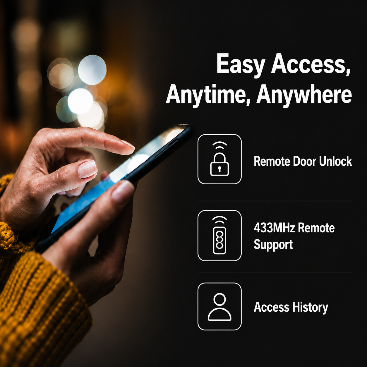 [Dual Safe] [KAISER+] Dual Safe Two-Way Metal Gate Digital Door Lock | HDB Grill Gate | Fingerprint | Remote |Optional Remote WiFi Box | Elderly Care | Child Safety | Security Facility