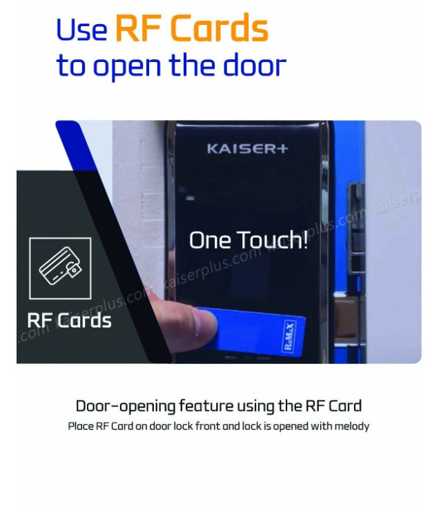 [Dual Safe] [KAISER+] Dual Safe Two-Way Metal Gate Digital Door Lock | HDB Grill Gate | Fingerprint | Remote |Optional Remote WiFi Box | Elderly Care | Child Safety | Security Facility