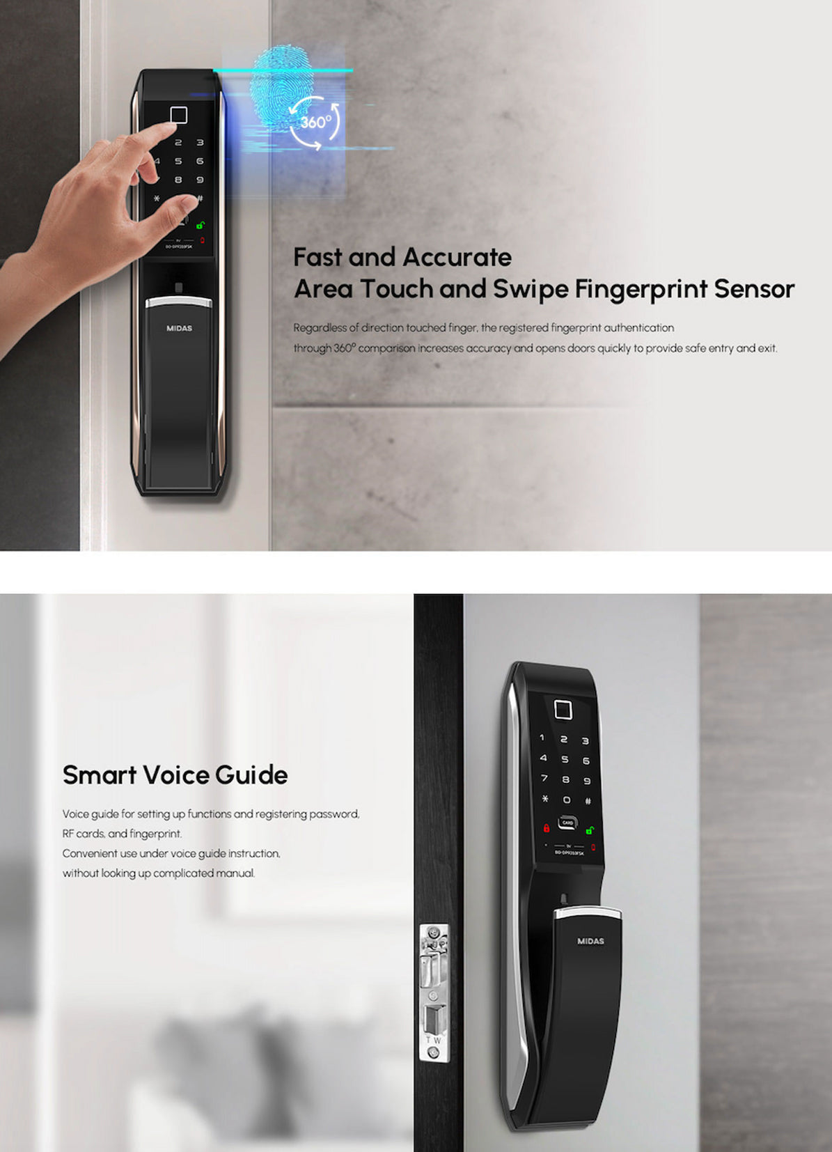 [HDB Gate Lock Bundle] MS5000FDG + MS9310FSK (SYNCRO Set) Dual Smart Lock for HDB Gates | PIN · RF Card · Fingerprint | Free Remote | Optional Wi-Fi | Made in Korea