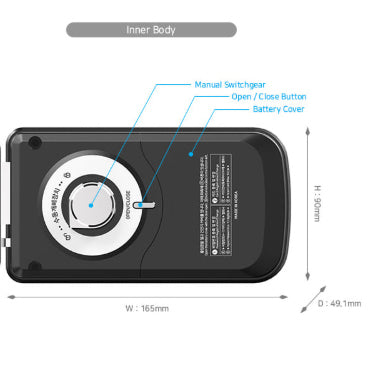 [Horizontal] 4way Rim Door Lock <BO-DST800FSK> For Swing Main Door Made In Korea