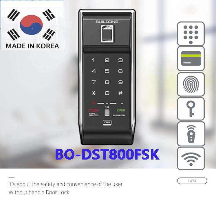 [Horizontal] 4way Rim Door Lock <BO-DST800FSK> For Swing Main Door Made In Korea