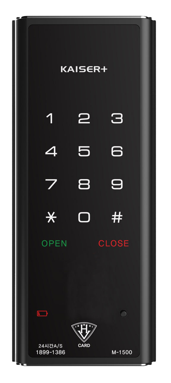 [Horizontal Rim Lock] M1500SNK  Digital Smart Rim Lock with PIN, RFID Card |Optional Metal Key Remote Control & IoT (BLE + WiFi) | Main Door Swing Door| Made in Korea