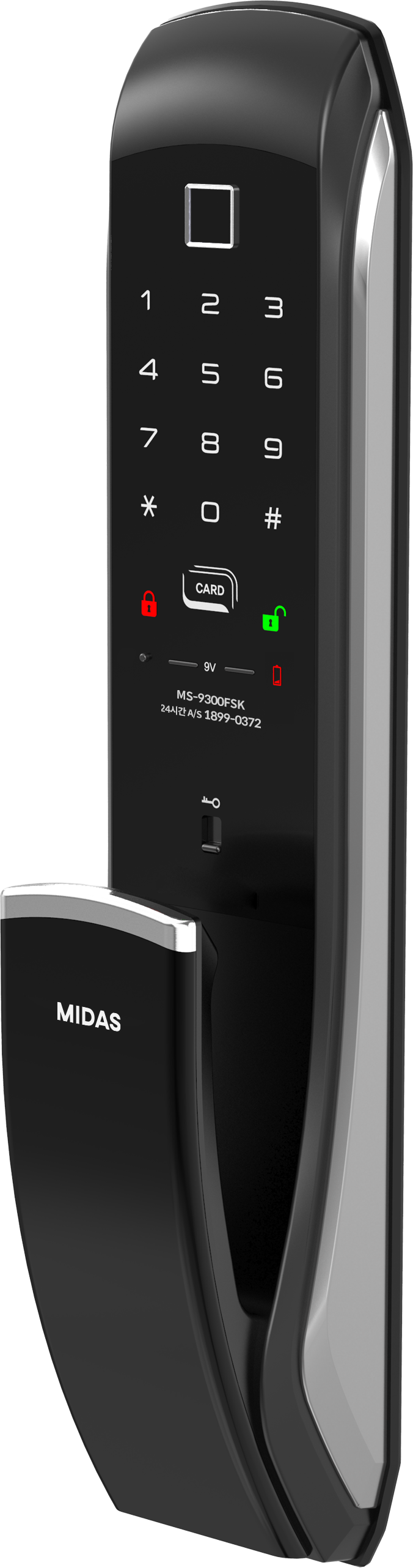 [PushPull]KAISER PLUS MS9300FSKL Premium Digital Push-Pull Door Lock | Euro Large Motise Smart Door Lock with PIN, RFID, Fingerprint, Emergency Key | Luxury Made in Korea Smart Lock | Motise, Remote Control, Wi-Fi & BLE IoT Options