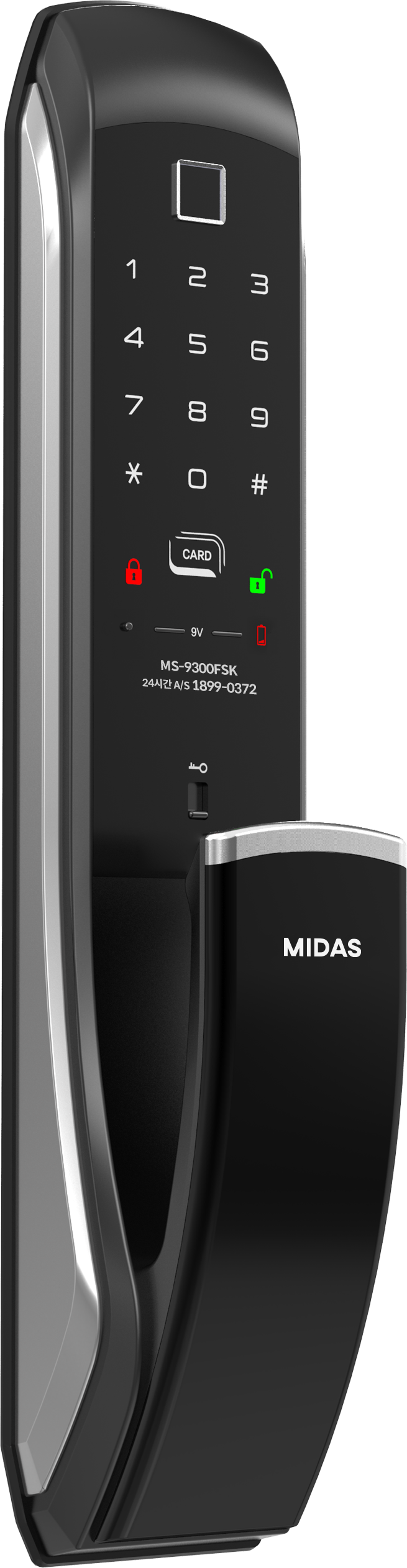 [PushPull]KAISER PLUS MS9300FSKL Premium Digital Push-Pull Door Lock | Euro Large Motise Smart Door Lock with PIN, RFID, Fingerprint, Emergency Key | Luxury Made in Korea Smart Lock | Motise, Remote Control, Wi-Fi & BLE IoT Options