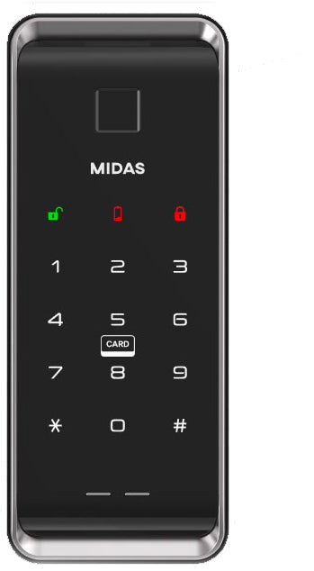 [Vertical Sliding Lock] MIDAS MS5000FDT, Fingerprint Smart Lock, WiFi Smart Lock, Optional Remote Control Door Lock, Digital Lock